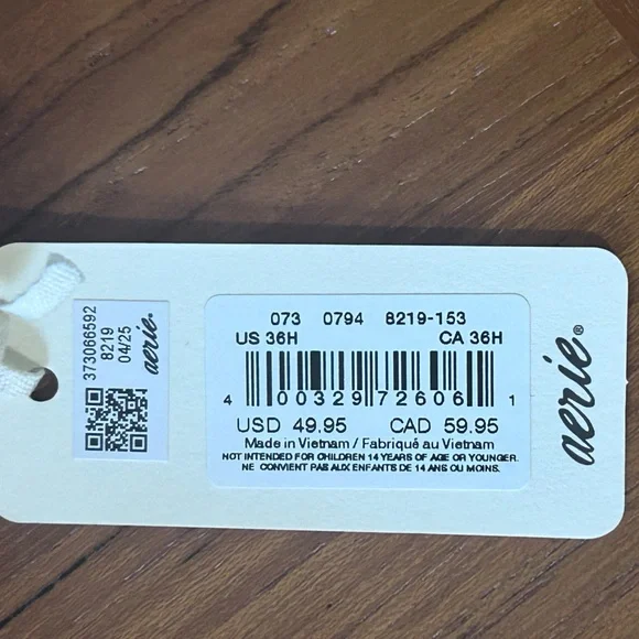 Aerie Smoothez Full Coverage Wire Bra 36H Beige NWT - Picture 6 of 10